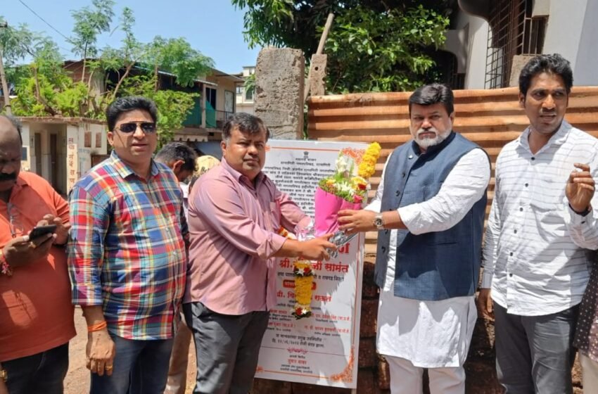 रत्नागिरीत पालकमंत्री उदय सामंत यांनी केले विविध विकास कामांचे भुमिपूजन