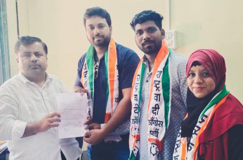 राष्ट्रवादी काँग्रेसतर्फे रत्नागिरी नगरपालिका मुख्याधिकारी यांना निवेदन