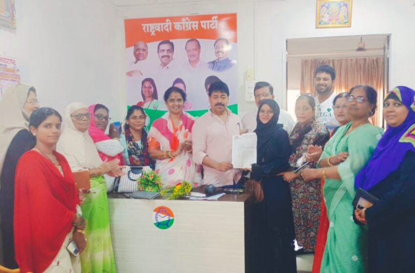 राष्ट्रवादीच्या रत्नागिरी शहर महीला कार्याध्यक्षपदी मुन्नवर-सुलतान फरहान मुल्ला यांची निवड