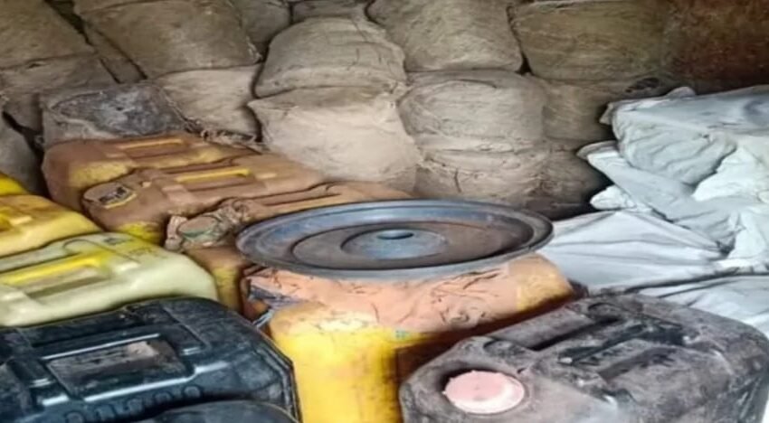 हातभट्टीच्या चार दारुअड्ड्यांवर कारवाईत ६ लाख ६० हजाराचा मुद्देमाल जप्त