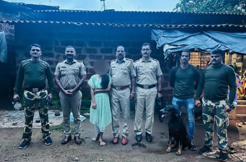 पोलीसांच्या श्वानाच्या मदतीने अल्पवयीन मुलीचा शोध