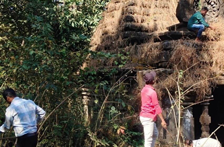 छावा प्रतिष्ठान रत्नागिरी ( रजि.) तर्फे कसबातील प्राचिन मंदिर परीसराची स्वच्छता