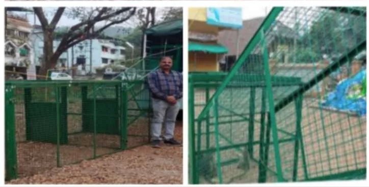 वानर- माकड बंदिस्त करणेसाठी वन विभागाच्या ताफ्यात पिंजरे दाखल