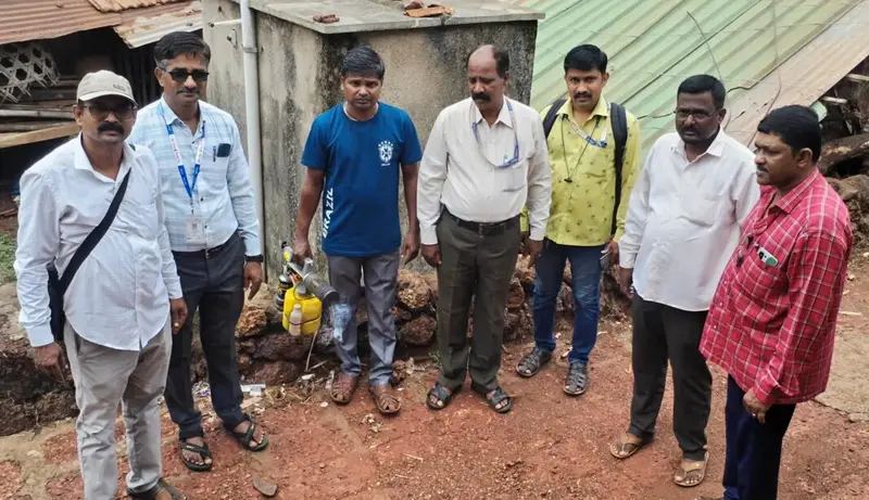 मजगांव येथे डेंग्यू तापाने डोके वर काढल्याने आरोग्य विभाग आणि ग्रामपंचायत ची तत्परता
