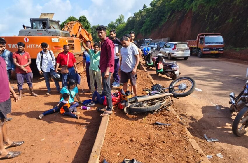 लांजात इर्टिगा कारच्या धडकेत दुचाकीवरील तिघेजण जखमी