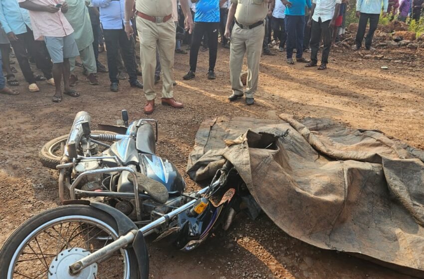  डंपरने दुचाकीस्वारांना चिरडल्याने दोघांचा जागीच मृत्यू