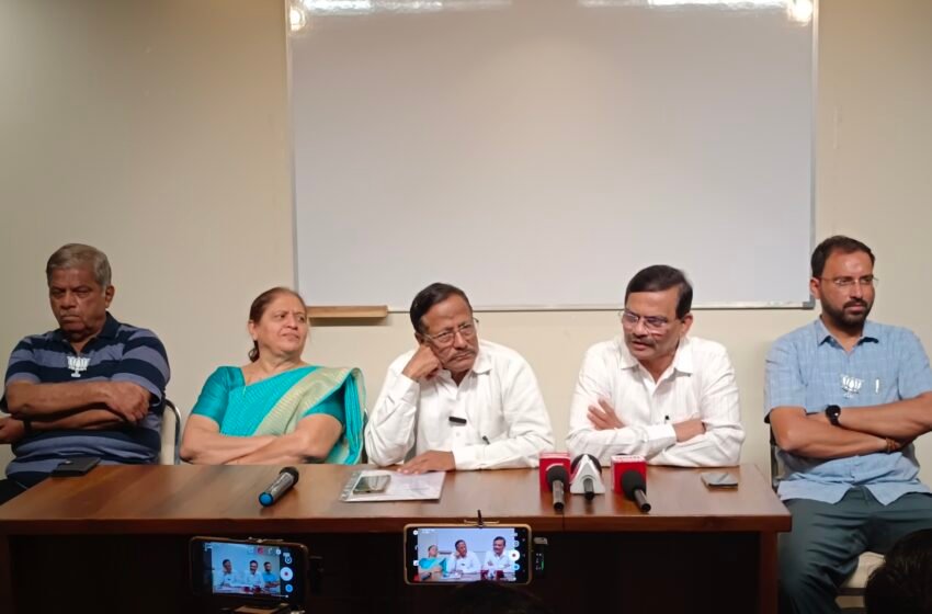  महाविकास आघाडीकडून सुरू असलेल्या अपप्रचाराला जनता बळी पडणार नाही  भाजपच्या ज्येष्ठ नेत्यांचा दावा