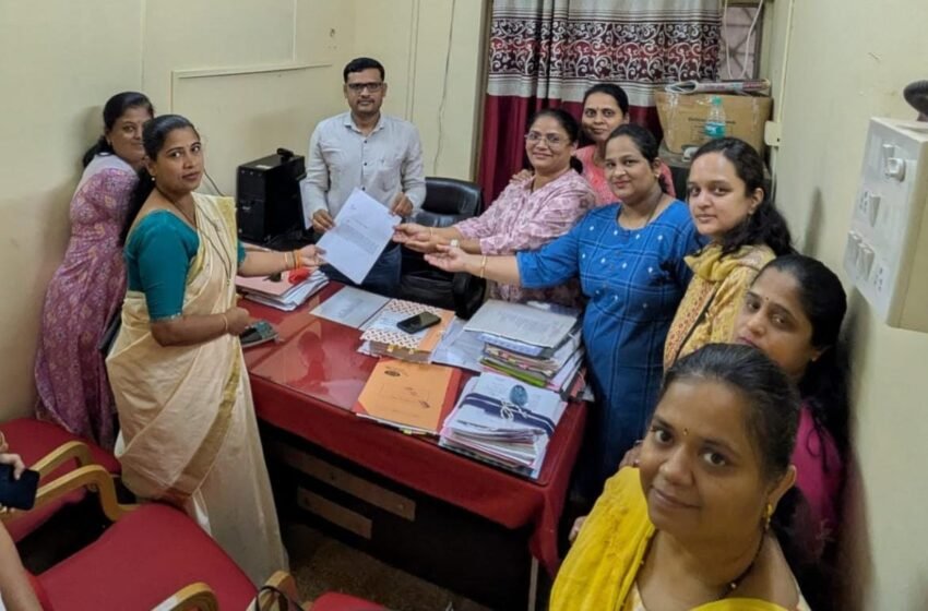 प्रभाग क्र. ५ मधील पाण्याच्या समस्या बाबत स्थानिक नागरिकांसह भाजपा पदाधिकारी नगरपरिषदेवर दिली धडक