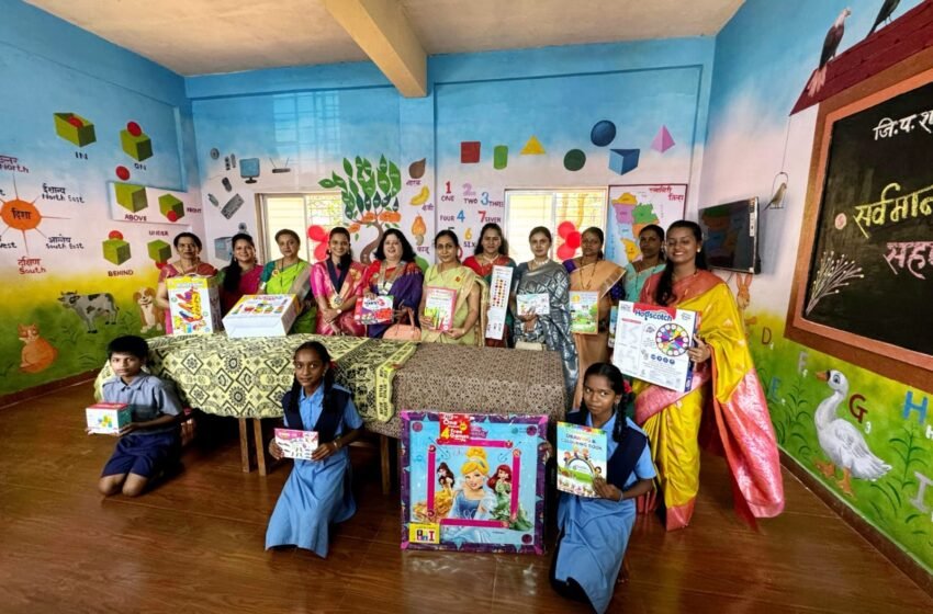  इनरव्हील क्लब ऑफ रत्नागिरी मिडटाऊनतर्फे कारवांचीवाडी येथे हॅप्पी स्कूल प्रकल्पाचे उद्घाटन