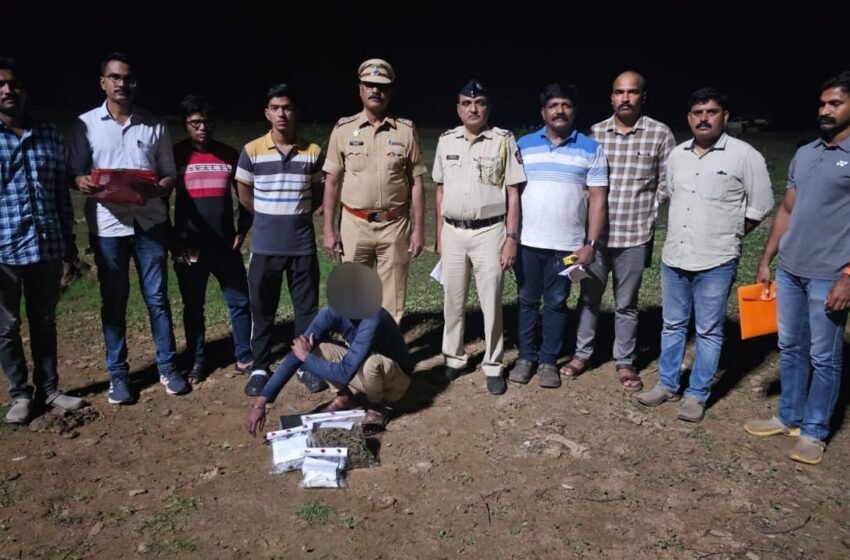 मिरकरवाडा येथे अमली पदार्थासह आंबेशेत येथील तरुणाला अटक