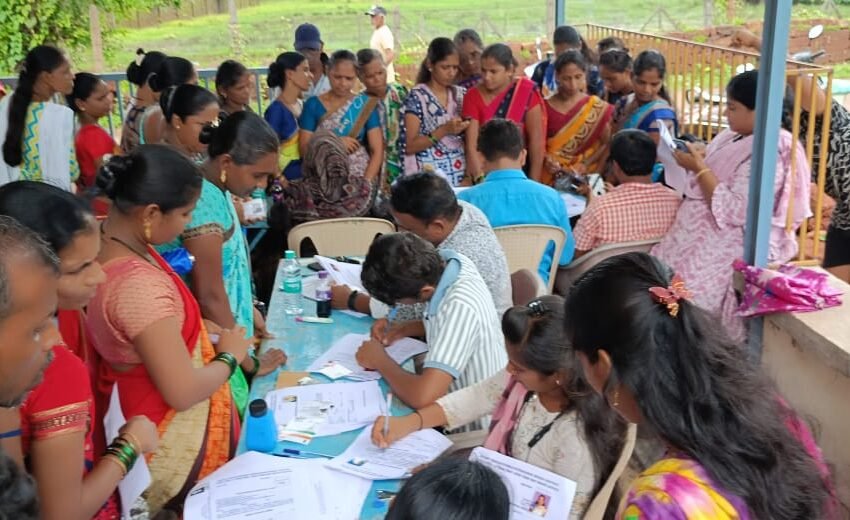  केळये येथे बांधकाम कामगार नोंदणी शिबिर उत्साहात संपन्न; १५० कामगारांची नोंदणी