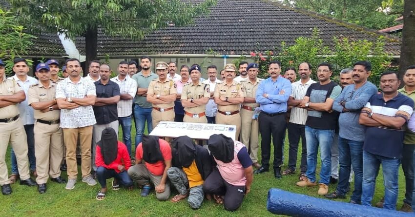  देवरुख येथील सोने व्यवसायिकाचे अपहरण करून लुटणाऱ्या ४ आरोपींना ठोकल्या बेड्या