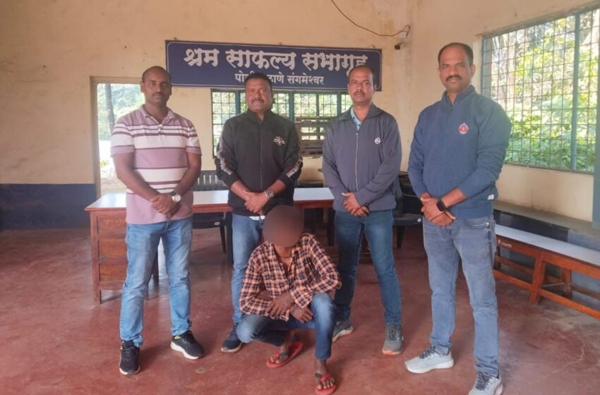  संगमेश्वर मोबाईल शॉपी चोरीचा आरोपी ठाण्यातून गजाआड