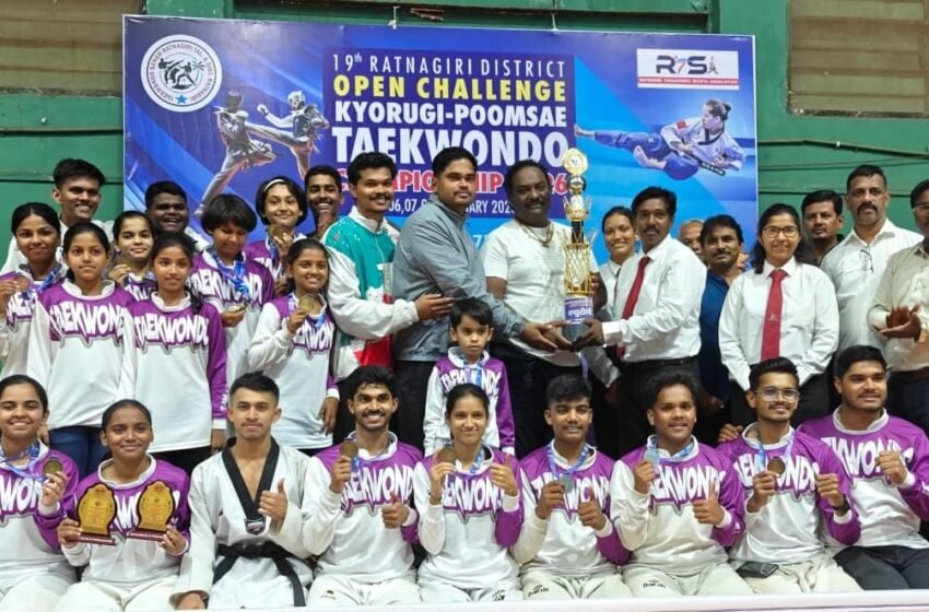  जिल्हास्तरीय तायक्वांदो स्पर्धेत एसआरके तायक्वांदो क्लबची दमदार कामगिरी