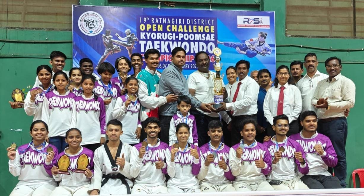 जिल्हास्तरीय तायक्वांदो स्पर्धेत एसआरके तायक्वांदो क्लबची दमदार कामगिरी