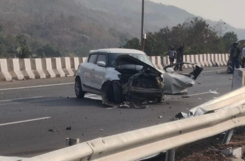  कशेडी बोगद्याजवळ भीषण अपघात