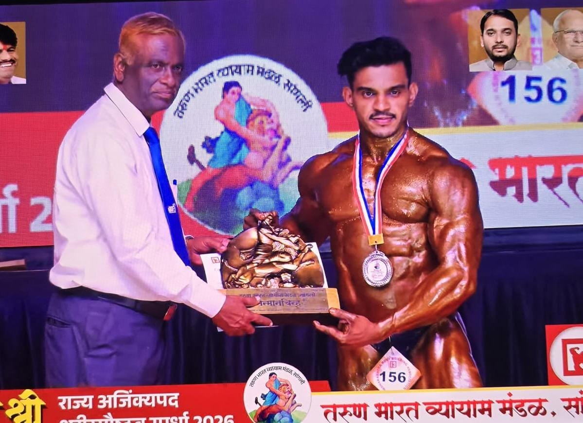 सुरेश भातडे याची ‘महाराष्ट्र श्री’ स्पर्धेत रौप्य पदकावर मोहोर