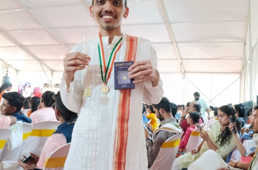  वरवडे गावच्या सुपुत्राचे राष्ट्रीय स्तरावर सुवर्णयश