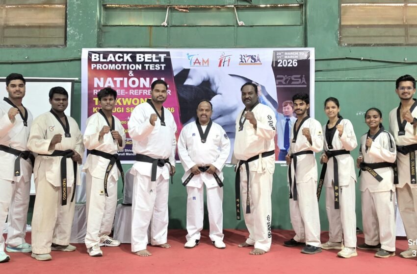  राष्ट्रीय तायक्वॉंदो पंच परीक्षेत एस.आर.के. क्लबचे वर्चस्व