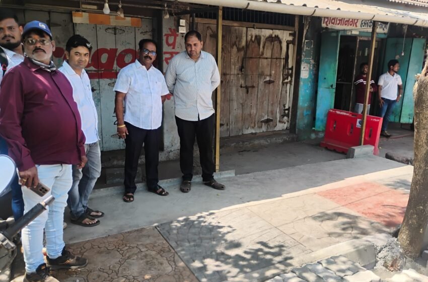  सुशोभिकरणाच्या कामाची नगरसेवक राजीव कीर यांनी केली पाहणी