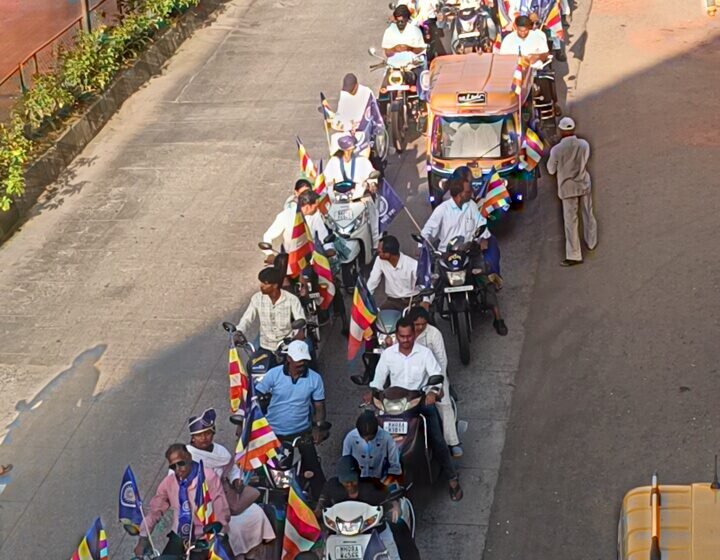  धम्मध्वज फडकवत रत्नागिरीत भव्य बाईक रॅली; आंबेडकरी एकतेचे दमदार दर्शन