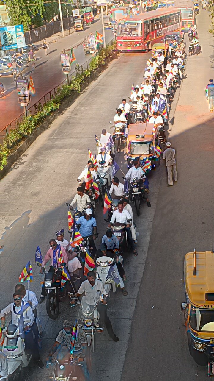 धम्मध्वज फडकवत रत्नागिरीत भव्य बाईक रॅली; आंबेडकरी एकतेचे दमदार दर्शन