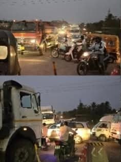 पाटबंधारे कार्यालयाजवळ प्रचंड वाहतूक कोंडी; वाहनचालक हैराण, नियंत्रणासाठी यंत्रणा गायब