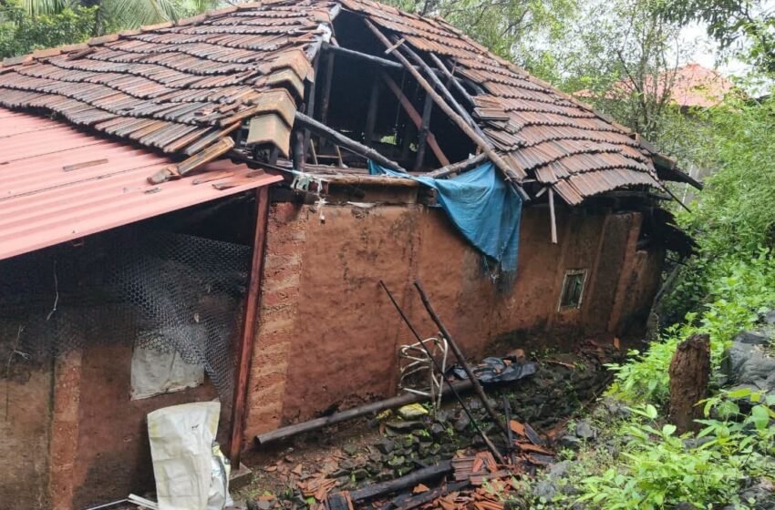  गुहागर तालुक्याला पावसाचा तडाखा