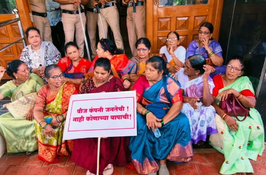  निकृष्ट भूमीगत केबल कामाविरोधात मिऱ्यावासीयांचा महावितरणवर विराट मोर्चा