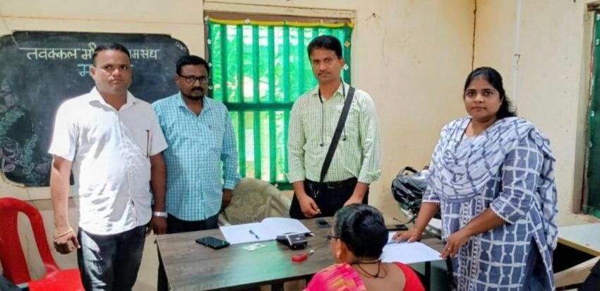 मजगाव येथे नेत्र तपासणी व एनसीएमसी कार्ड शिबीर संपन्न