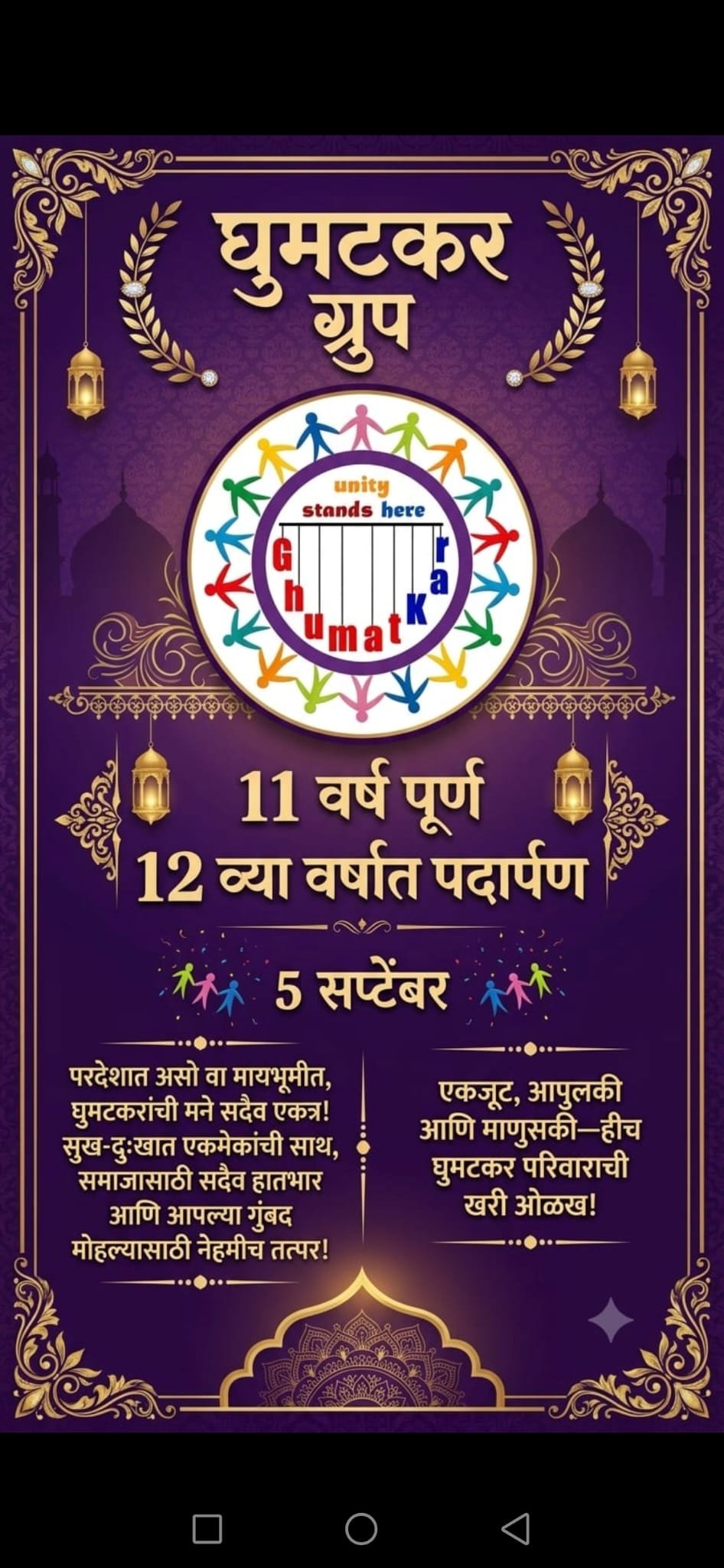 विश्वास, मेहनत आणि प्रगतीची ११ वर्षे! ‘घुमटकर ग्रुप’चा १२ व्या वर्षात पदार्पण महोत्सव