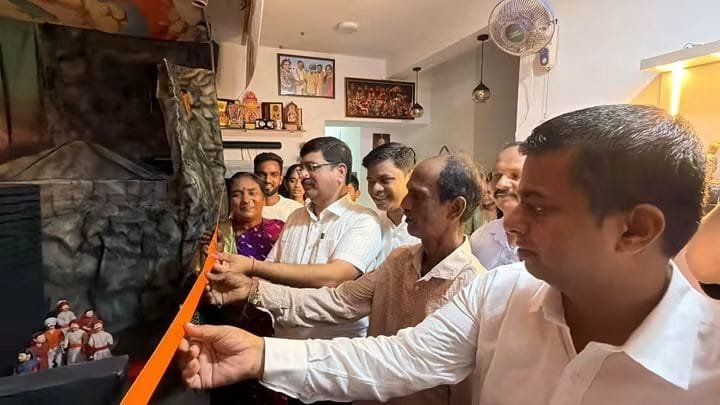 हिरकणीच्या मातृप्रेमाची, शौर्याची गाथा घरगुती गणेशोत्सवाच्या देखाव्यातून साकार
