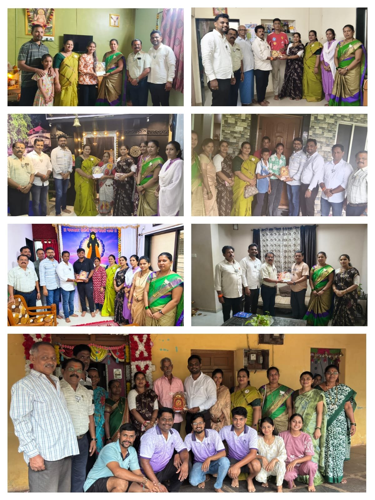 भारतीय जनता पार्टी आयोजित गणेश सजावट स्पर्धा उत्साहात संपन्न; विजेत्यांचा करण्यात आला गौरव.