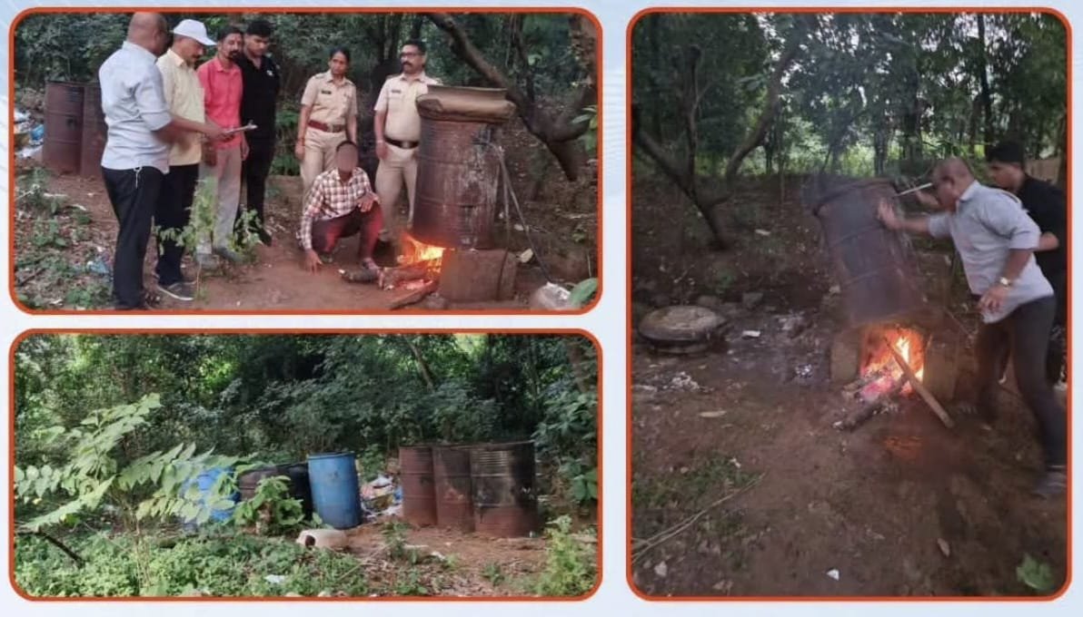 चिपळूण पोलिसांचा वाशिष्ठी नदीकिनारी छापा